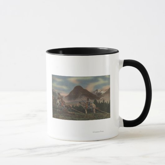Mug Indiens du Nord-Ouest à la chasse à cheval (Droite)