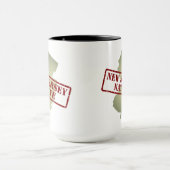 Mug Indigène de New Jersey embouti sur la carte (Centre)