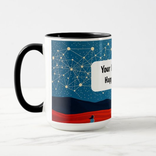 Mug Indigenous Night Starlit Campfire Constellation (Gauche)