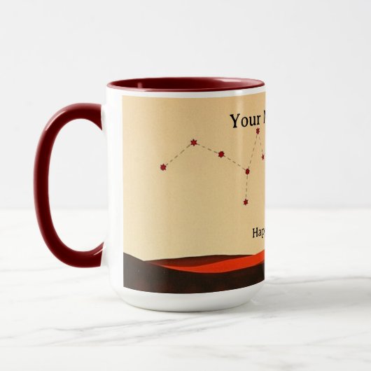 Mug Indigenous Starlit Campfire Constellation Pastel (Gauche)