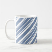 Mug Indigo Bleu et blanc cueillette de café rayé (Gauche)