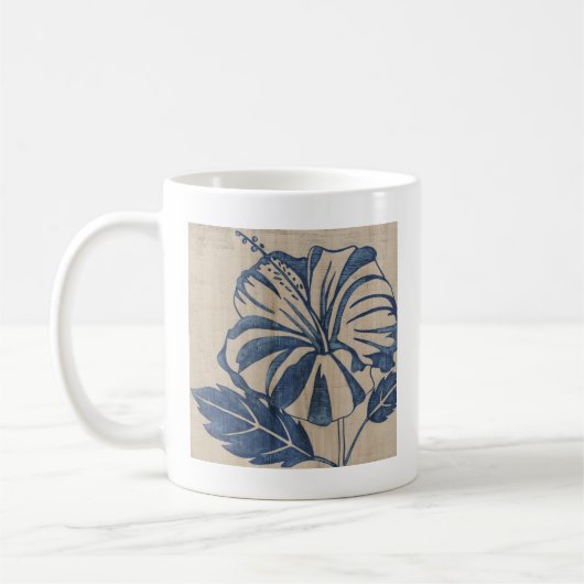 Mug Indigo Hibiscus (Gauche)