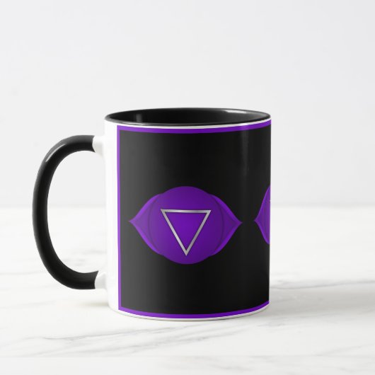 Mug Indigo Third Eye Chakra Zen Yoga Namaste (Gauche)
