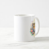 Mug Indischer Frühling - Tiger mit Blumen (Devant droit)