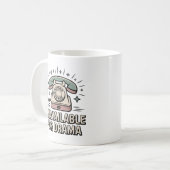 Mug Indisponible pour le Drame, Sass Émotionnel avec V (Devant gauche)