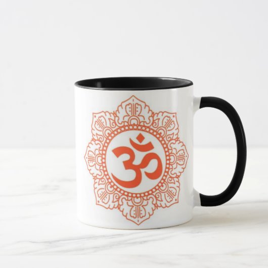 MUG INDOU - SYMBOLES OM, OHM DE BOUDDHA (Droite)