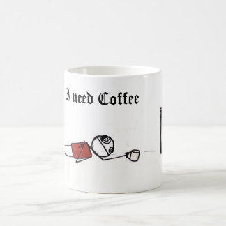 Mug ineedcoffee, j'ai besoin de café