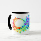 Mug Infini avec méduse arc-en-ciel (Devant gauche)