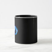 Mug Infini lumineux avec rose bleue (Centre)