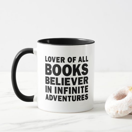 Mug Infinite Adventures Bookish Fave (Avec donut)