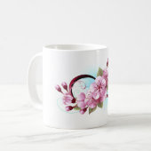 Mug Infinité avec les fleurs Sakura (Devant gauche)