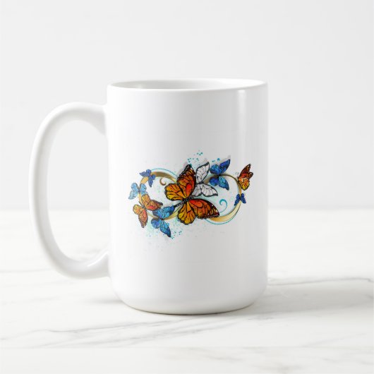 Mug Infinité de papillons monarques (Gauche)