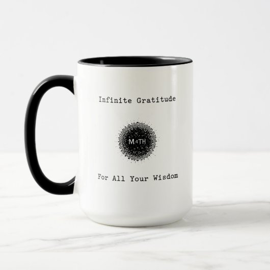 Mug Infinite Gratitude For All Your Wisdom Educator (Gauche)