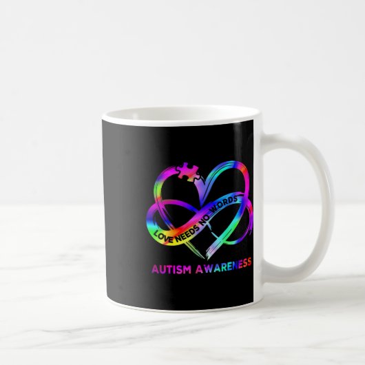 Mug Infinity Heart Love Sensibilisation sur l'autisme (Droite)