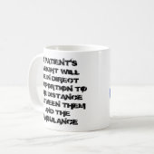 Mug Infirmier - poids patient (Devant gauche)