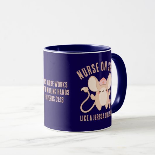 Mug INFIRMIER SUR LE café Jerboa SHIFT (Devant droit)