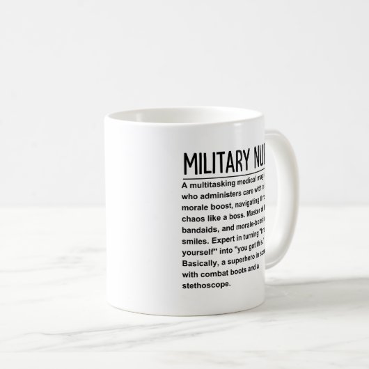 Mug Infirmière (Devant droit)