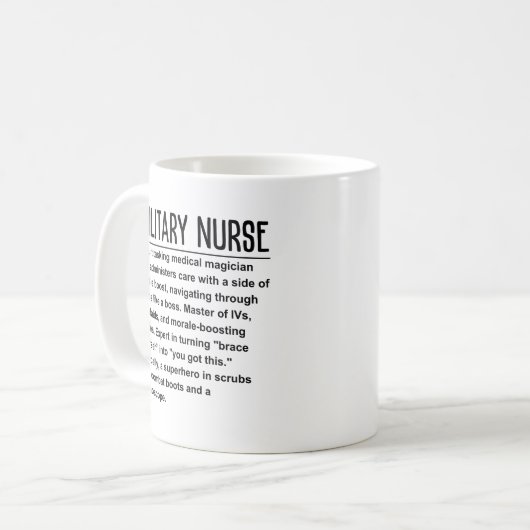 Mug Infirmière (Devant gauche)