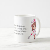 Mug Infirmière 2 cafés (Devant droit)