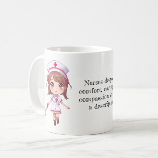 Mug Infirmière 2 cafés (Devant gauche)