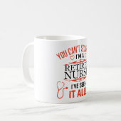 Mug Infirmière à la retraite amusante (Devant gauche)