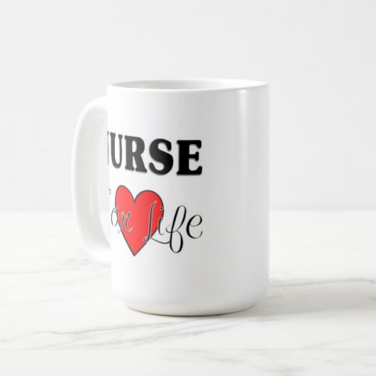 Mug Infirmière À Vie (Devant gauche)