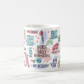 Mug Infirmière Affirmation Quotidienne Inspiration (Centre)