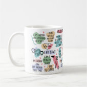 Mug Infirmière Affirmation Quotidienne Inspiration (Gauche)