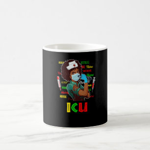Mug Infirmière afro-américaine Mois de l'histoire des