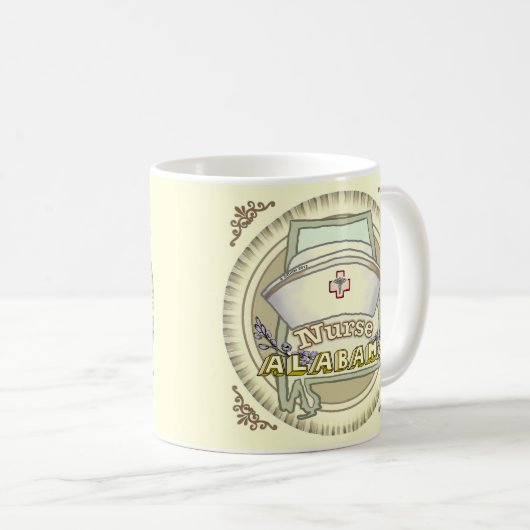 Mug Infirmière Alabama (Devant droit)