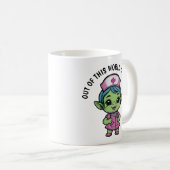 Mug Infirmière Alien mignonne (Devant droit)