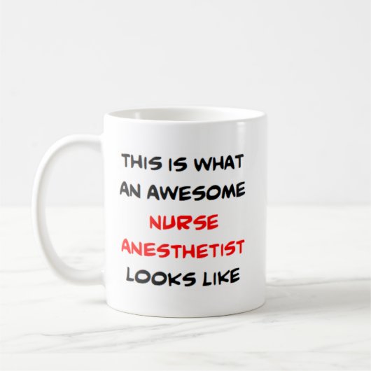 Mug infirmière anesthésiste, génial (Gauche)