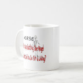 Mug Infirmière "ange de la mort"---Cadeaux drôles (Devant gauche)