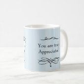 Mug Infirmière Appréciation Ajouter un nom (Devant droit)