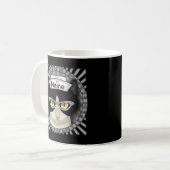 Mug Infirmière au chat smoking (Devant gauche)