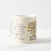 Mug infirmière au stéthoscope (Devant gauche)