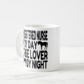 Mug Infirmière autorisée de Cheval Lover (Devant gauche)