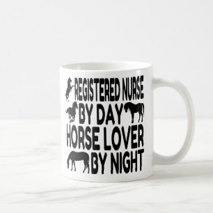 Mug Infirmière autorisée de Cheval Lover