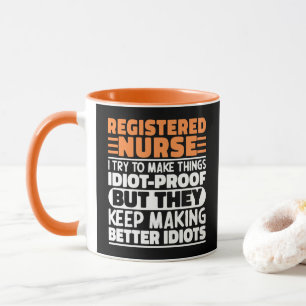 Mug Infirmière autorisée I Essaie de rendre les choses