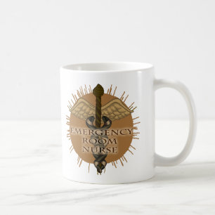 Mug Infirmière aux urgences Caducée