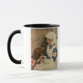 Mug Infirmière avec le golden retriever 1917 WW1 (Gauche)