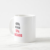 Mug Infirmière Badass (Devant gauche)