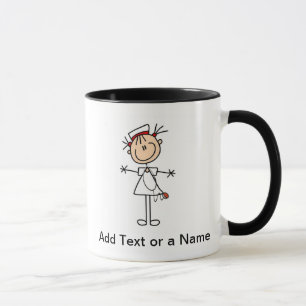 Mug Infirmière blanche en bâtons