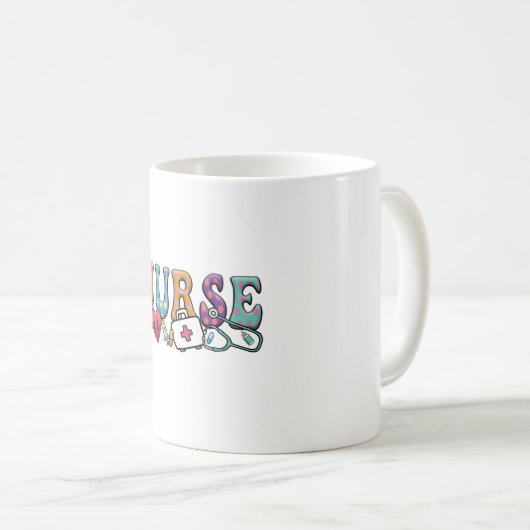 Mug Infirmière - Cadeau d'infirmière scolaire - Infirm (Devant droit)