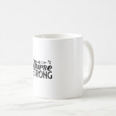 Mug Infirmière Cadeau infirmière forte (Devant droit)