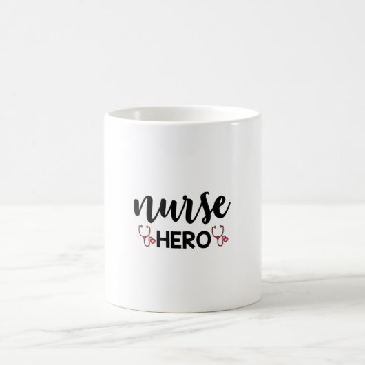 Mug Infirmière Cadeau Infirmière Hero (Centre)