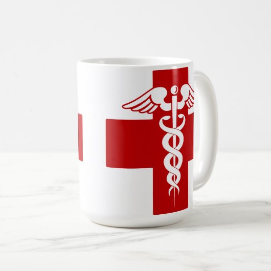 Mug Infirmière Caduceus (Devant droit)