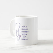 Mug Infirmière cardiaque (Devant gauche)