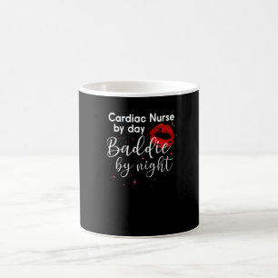 Mug Infirmière Cardiaque De Jour Méchante De Nuit Drôl