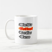 Mug Infirmière cardiaque la plus chaude du monde (Gauche)